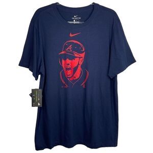 Nike Blue Red Freddie Freeman Atlanta Braves T-Shirt Large NWT